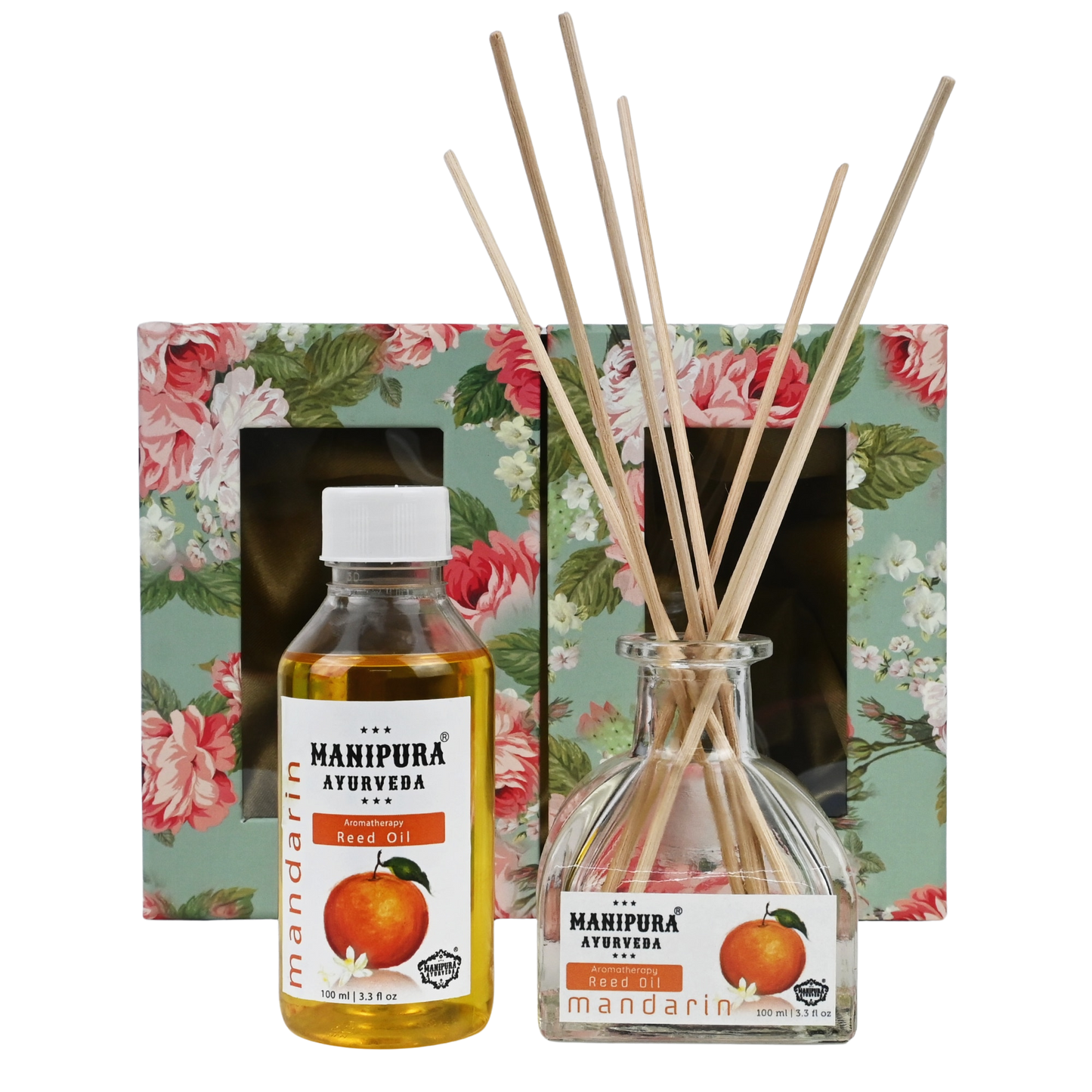 Aromatherapy Mandarin Reed Diffuser Set 100ml