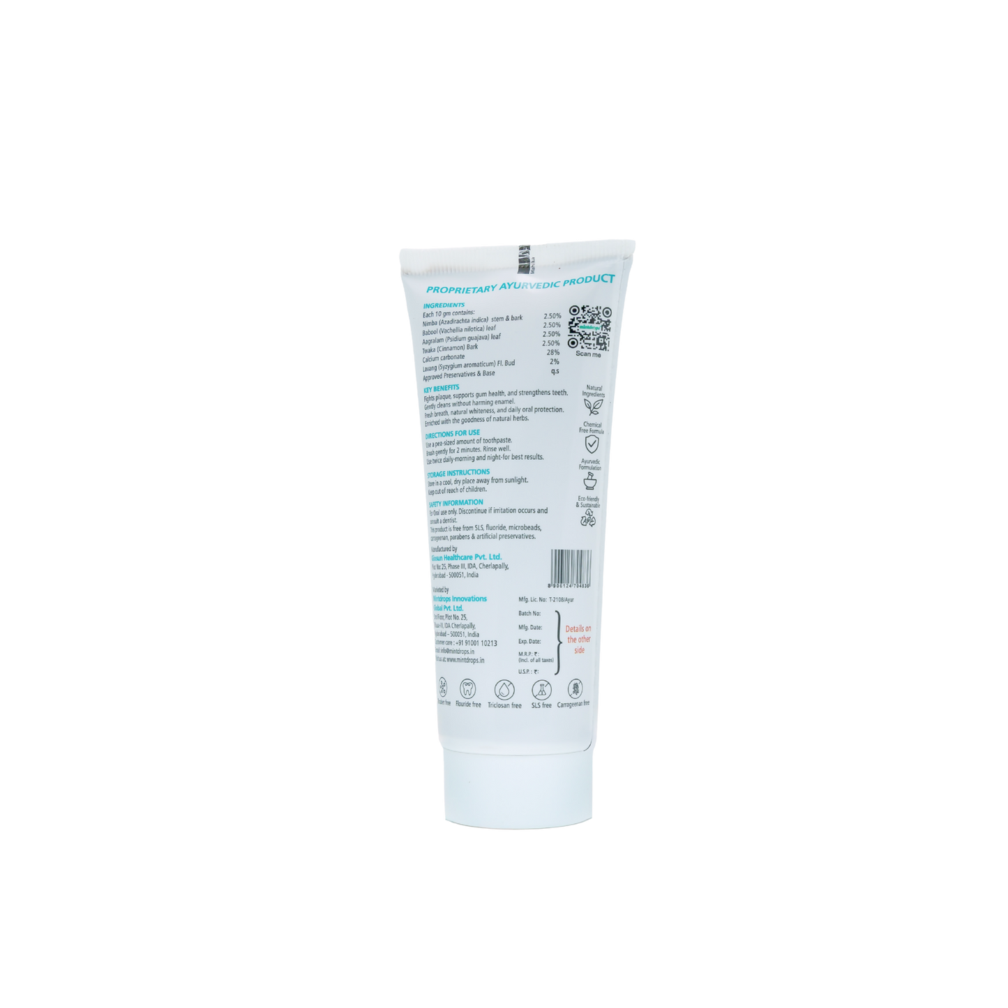 Mintdrops Herbal Toothpaste
