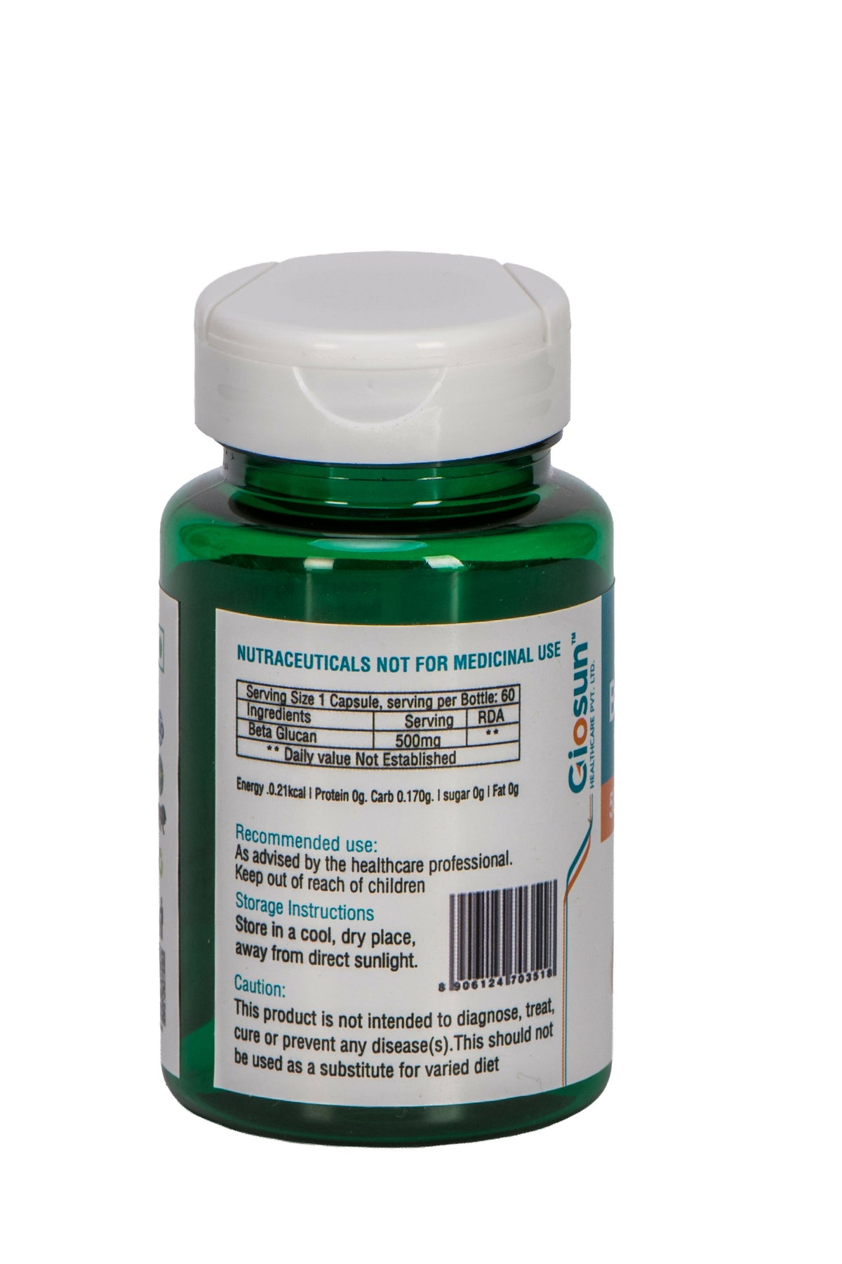 Beta Glucan - 500mg Capsule