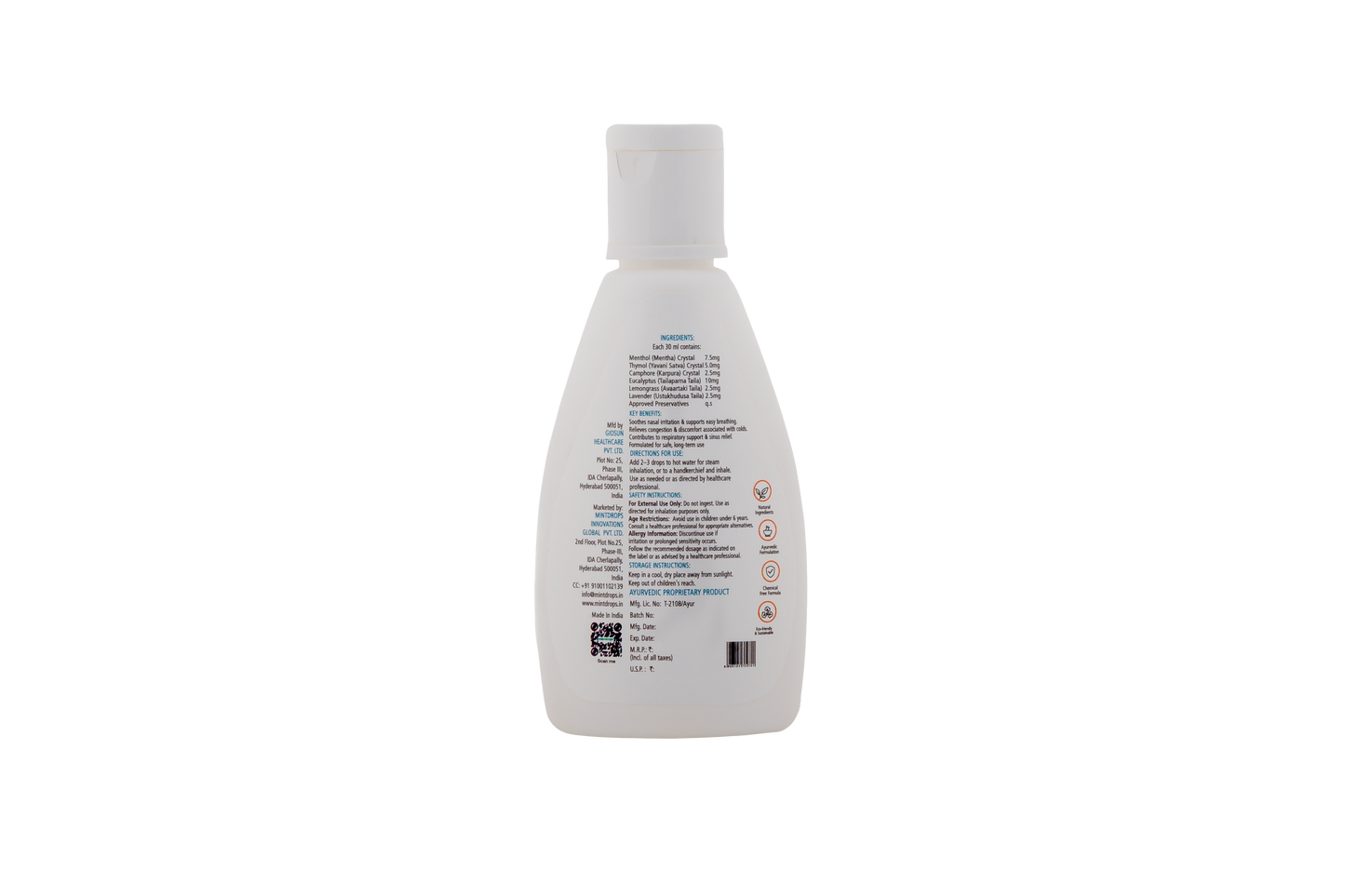 Breathease Cold Relief Inhalant Drops