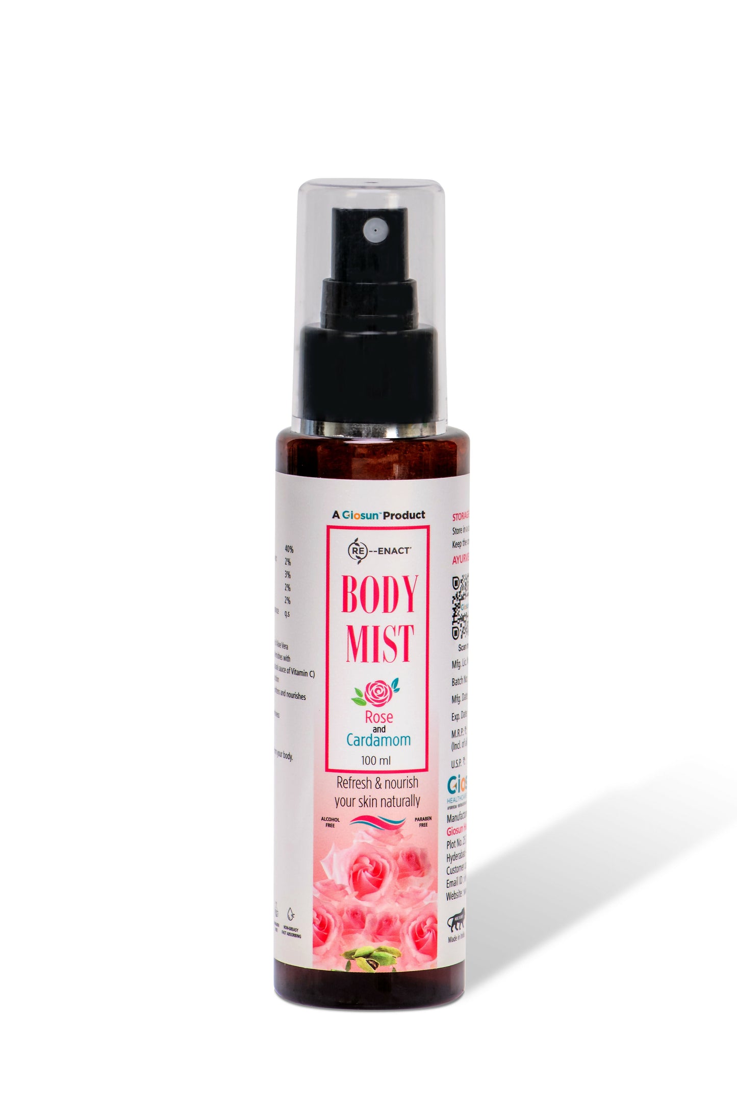 Reenact Body Mist - Rose & Cardemom