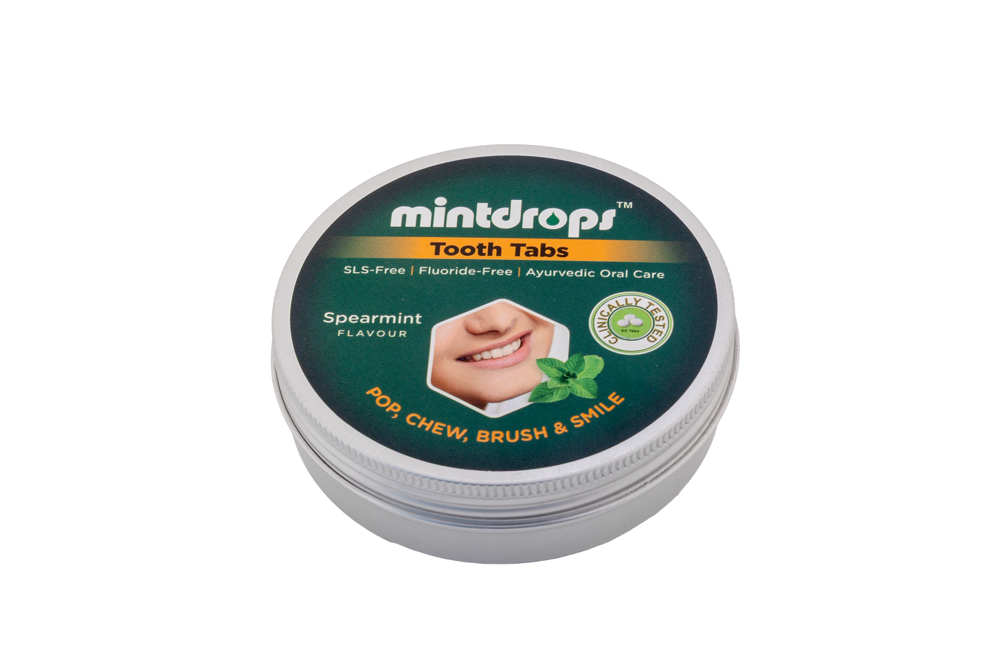 Mintdrops Tooth Tabs – Spearmint Flavour