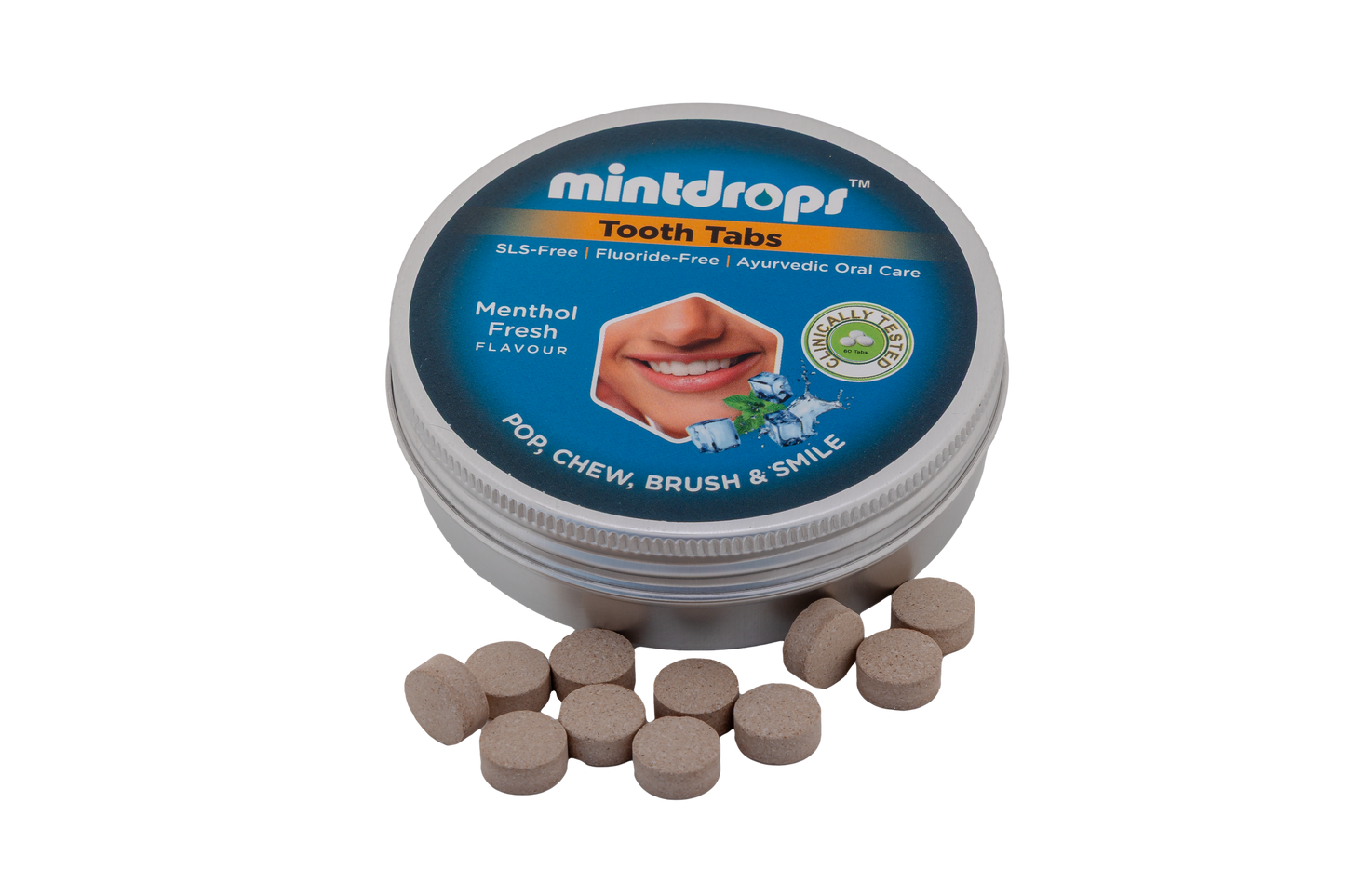 Mintdrops Tooth Tabs – Menthol Fresh Flavour